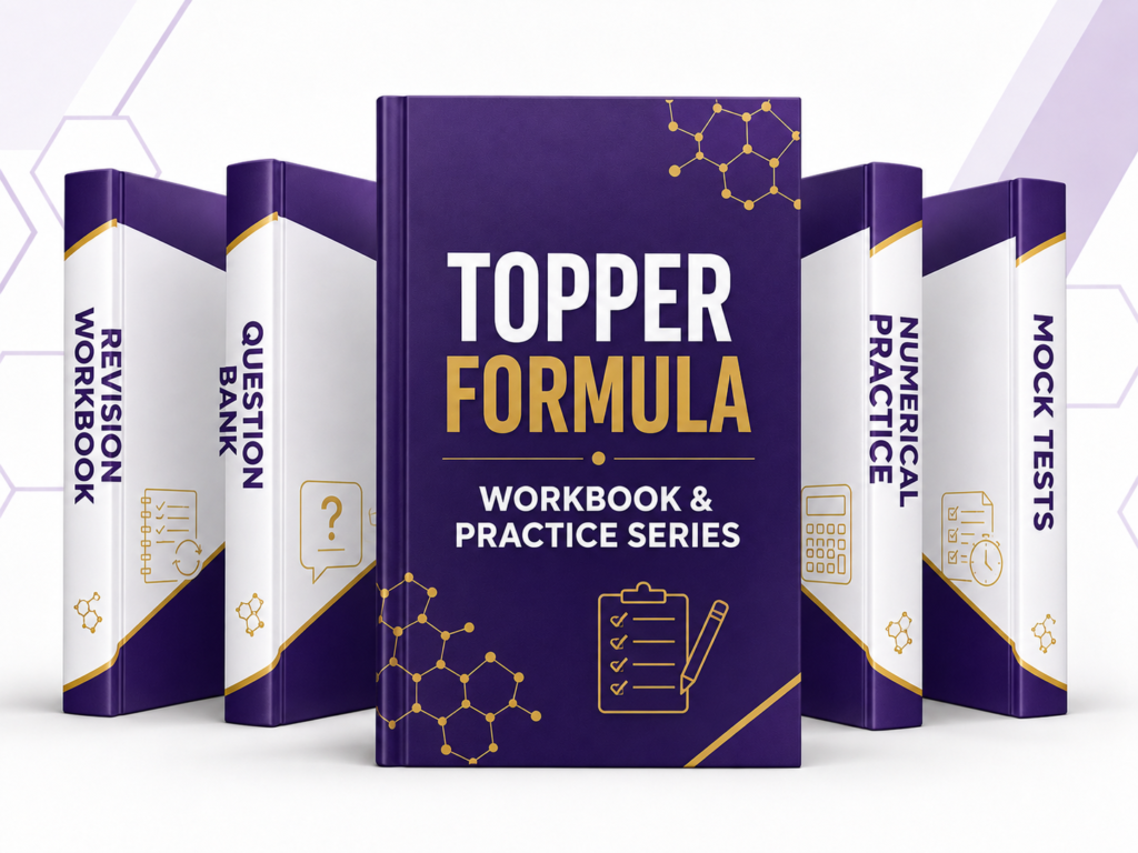 Topper Formula workbook and practice series with revision, question bank, numerical practice and mock-test resources